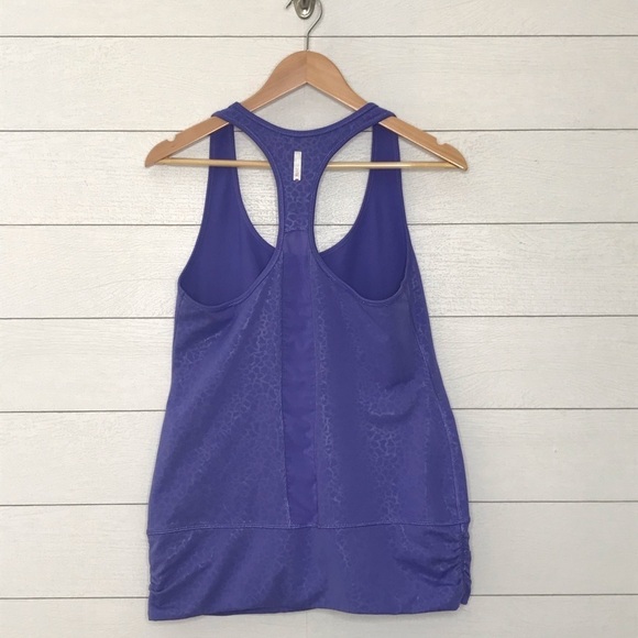 Zella || Easy Racerback Tank Mesh Purple Large - Picture 4 of 7